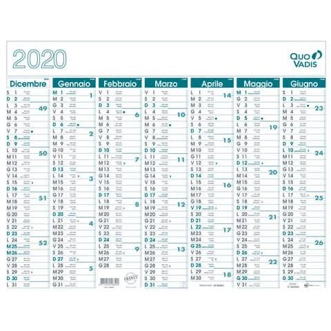 Calendario 14 Mesi 55x43 Cm Stampa Bicolore Da Dicembre A Gennaio - 238009q - Foto 1