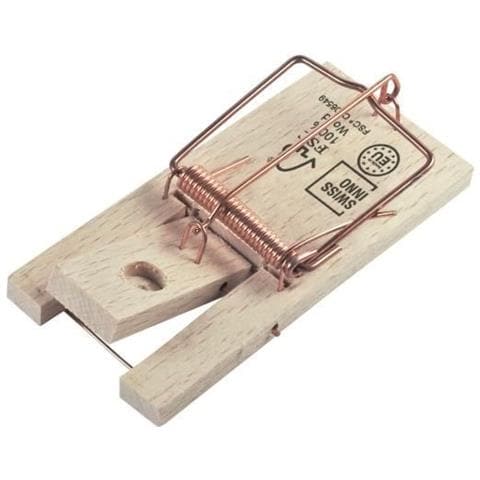 Swissinno Soluzione 1586001 Legno Trappola Per Topi Classic, Beige / Argento - Foto 2