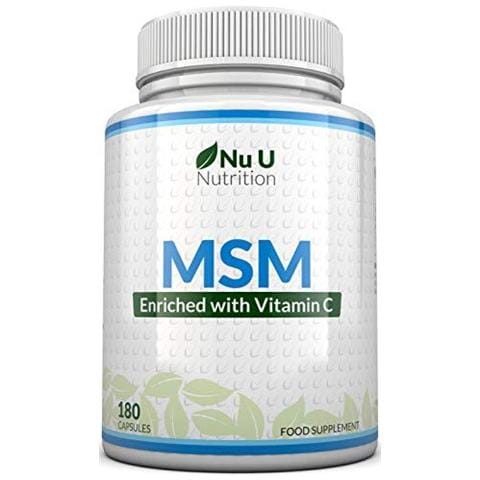 Msm Capsule - 180 Methylsulfonylmethane Capsule (3 Mese Dapprovvigionamento) - Msm Con Aggiunta Di Vitamina C E Selenio - Forza Higher Than 1000mg Msm Compresse 1200mg - Foto 1