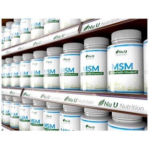 Msm Capsule - 180 Methylsulfonylmethane Capsule (3 Mese Dapprovvigionamento) - Msm Con Aggiunta Di Vitamina C E Selenio - Forza Higher Than 1000mg Msm Compresse 1200mg - Foto 4