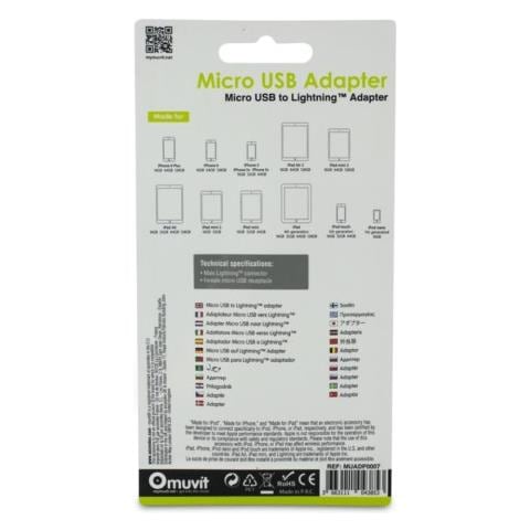 MUADP0007 Micro Usb Lightning Nero cavo di interfaccia e adattatore - Foto 3