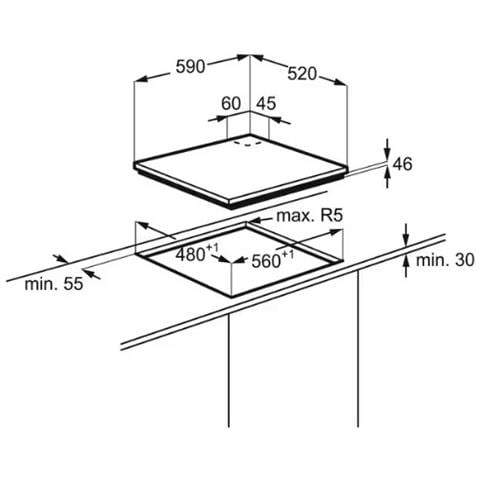 Piano Cottura KGG643753W a Induzione 4 Zone Cottura da 59 cm Colore Bianco - Foto 8