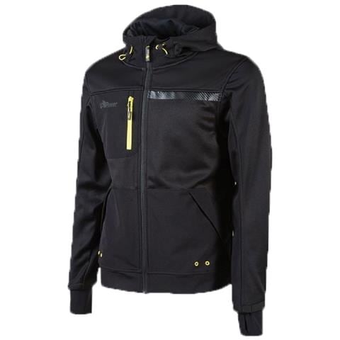 Felpa Full Zip + Cappuccio Galaxy U-power Black Carbon Xxl - Foto 2