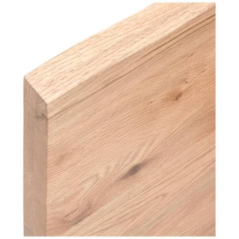 Piano Bagno Marrone 200x60x (2-4) cm Legno Massello Trattato - Foto 2