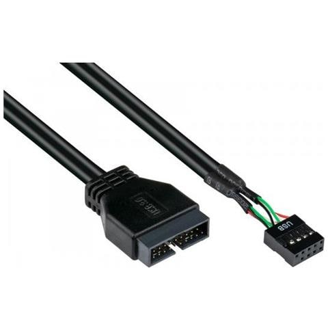 Alcasa 5021-pst3 Cavo Usb 0,45 M Usb 2.0 Nero - Foto 1