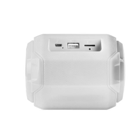 Msbaxw, Altoparlante Bluetooth Rgb, Compatto, 10w, Usb /microsd /radio, Bianco - Foto 2