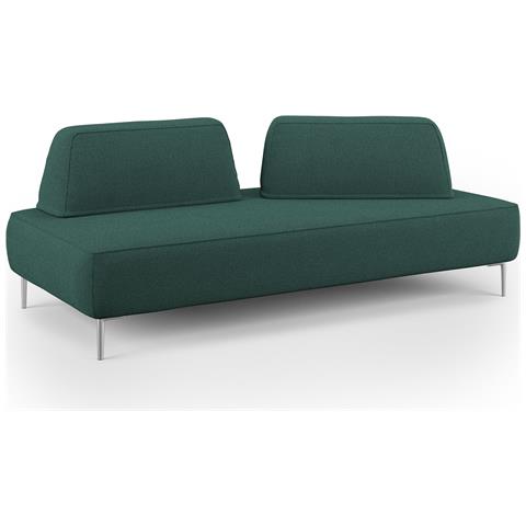 Newton Divano Lineare Con Schienali Movibili T07 Verde - Foto 1