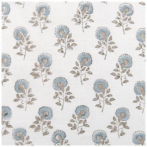 Set Di 2 Cuscini Pallida Cotone 45 X 45 Cm Blu Trama Floreale - Foto 7