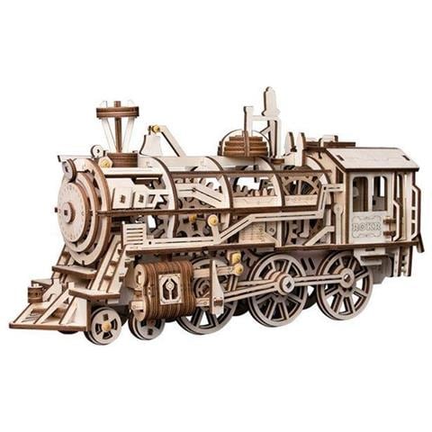 Puzzle In Legno 3d | Locomotiva Meccanica - Foto 1