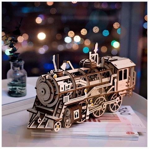 Puzzle In Legno 3d | Locomotiva Meccanica - Foto 6