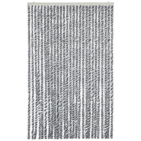 Tenda Antimosche Grigia Nera E Bianca 118x220 Cm In Ciniglia - Foto 3