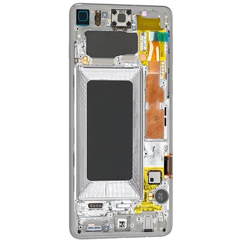 Blocco Completo S10 Lcd + Touch + Frame Originale, Argento - Foto 4
