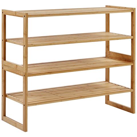 Scaffale Uvalda Legno Di Bambù Marrone Chiaro - Foto 2