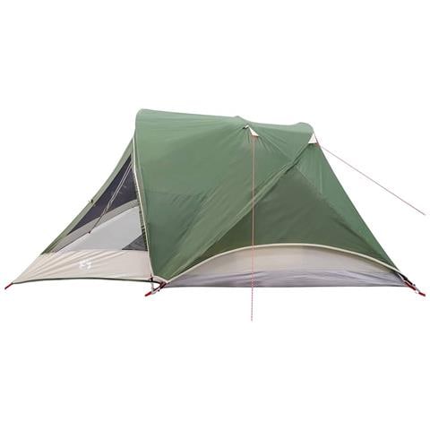 Tenda Da Campeggio A Cabina Per 4 Persone Verde Impermeabile - Foto 2