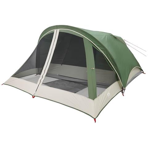 Tenda Da Campeggio A Cabina Per 4 Persone Verde Impermeabile - Foto 10