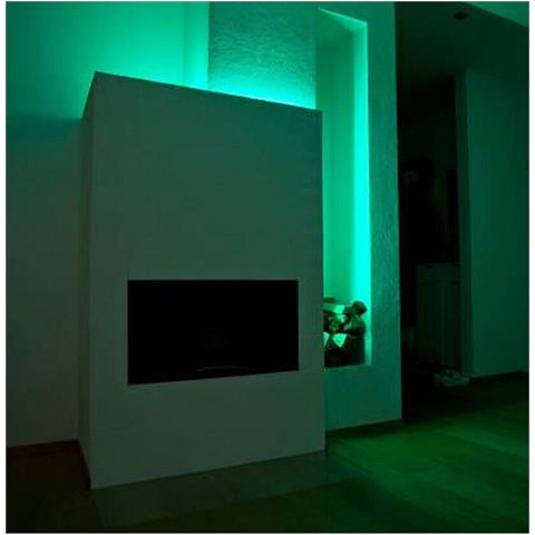 Striscia Cob Led Adesiva 5m Luce Verde 40w Tagliabile Flessibile Cob320 12v - Foto 2