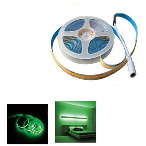 Striscia Cob Led Adesiva 5m Luce Verde 40w Tagliabile Flessibile Cob320 12v - Foto 1