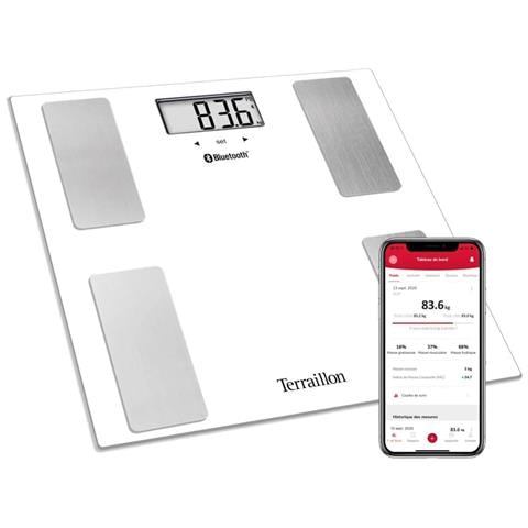 Impedenziometro Bluetooth 180kg/100g Bianco - 15114 - Foto 1