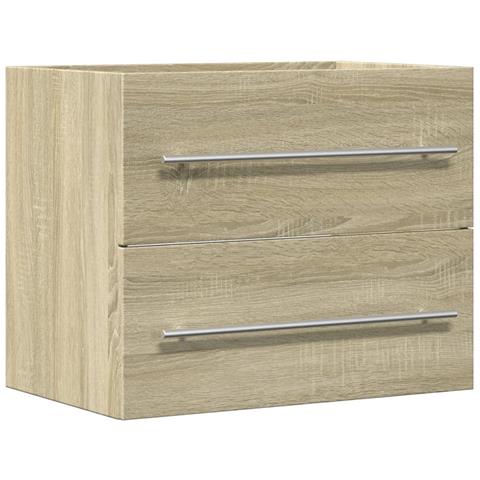 Mobile Lavabo Rovere Sonoma 60x38,5x48 Cm In Legno Multistrato - Foto 2