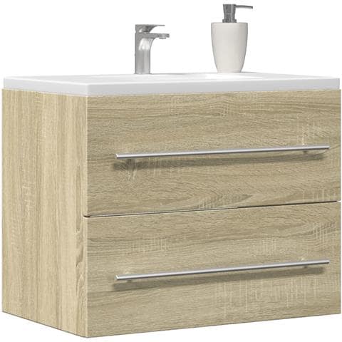 Mobile Lavabo Rovere Sonoma 60x38,5x48 Cm In Legno Multistrato - Foto 1
