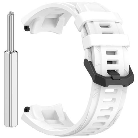 Cinturino In Silicone Per Orologio Amazfit T-rex 3 Nero White - Foto 1