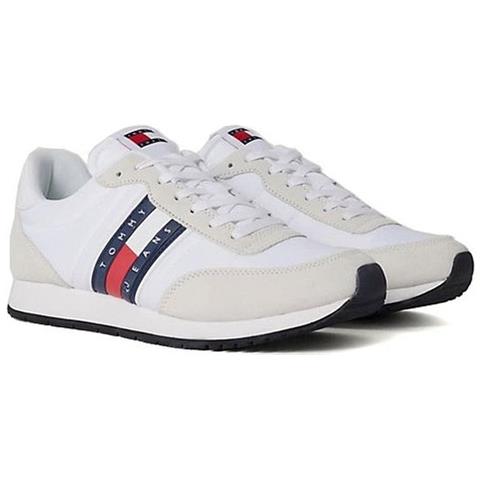 Runner Casual Sneakers Sintetico Scarpe Uomo Bianco Eu 44, Em0em01351 Ybr - Foto 1