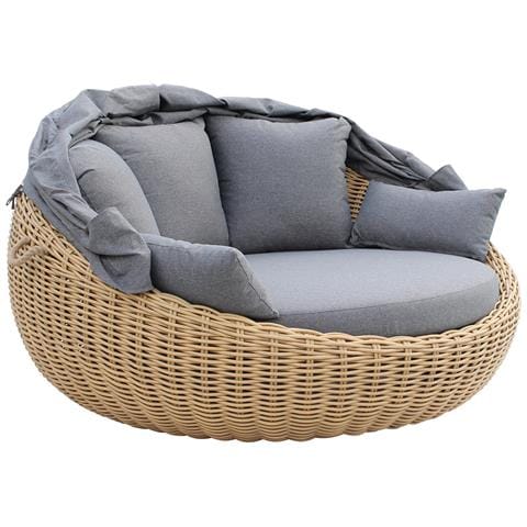 Paradise - Conchiglione Da Esterno In Alluminio E Wicker - Foto 2