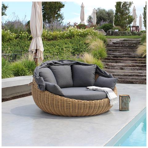 Paradise - Conchiglione Da Esterno In Alluminio E Wicker - Foto 7