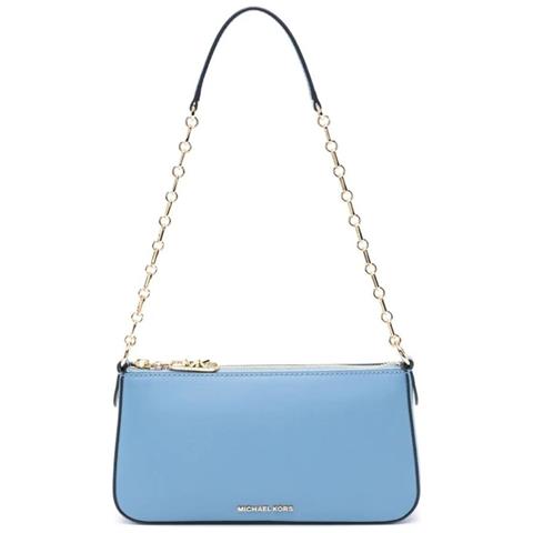 Medium Chain Pouchette French Blue Borse Tracolla Pelle Di Mucca Borse Donna Blu Eu One Size, 32h3g8ew6l-457 - Foto 1