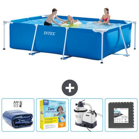 Piscina Fuori Terra - Rettangolo - 300x200x75 Cm - Blu - Include Accessori Coordinati Cb68 - Foto 1