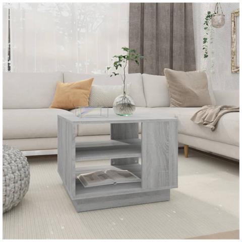 Lusso Casadino - Tavolino Da Salotto Grigio Sonoma 55x55x43 Cm In Truciolato - Foto 7