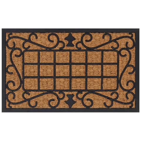 Zerbino Rettangolare 45x75 Cm In Gomma E Fibra Di Cocco - Foto 2