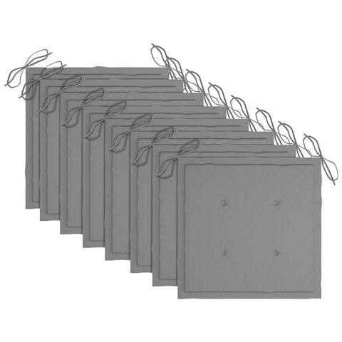 Lusso Casadino -  Sedie Da Giardino Pieghevoli 8 Pz Con Cuscini Massello Acacia - Foto 8