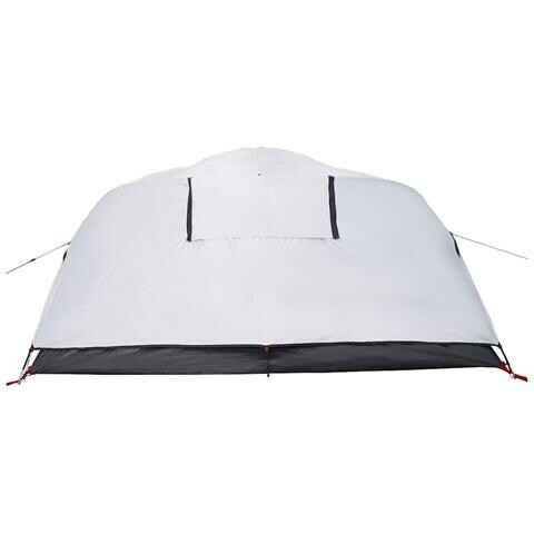 Tenda Campeggio a Cupola 4 Persone Bianca Tessuto Impermeabile - Foto 8