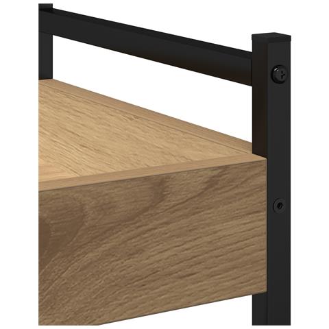 Carrello da Cucina  Rovere Artigianale 50x30x70 cm Legno Ingegnerizzato - Foto 9