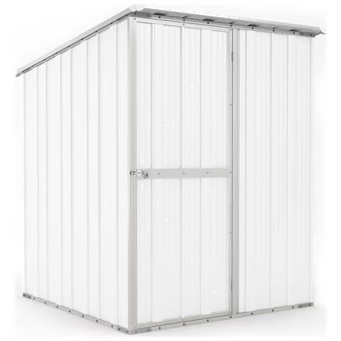 Box In Acciaio Zincato Casetta Da Giardino In Lamiera 1.55 X 1.75 M X H2.02 M - 60 Kg - 2.71 Mq - Colore Bianco - Foto 1