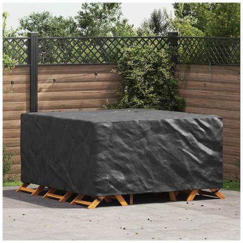 Copertura per mobili da esterno Nero 180 x 190 x 85 cm 210D - Foto 2