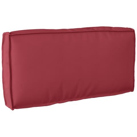 Cuscino per schienale pallet Rosso Vino 80 x 40 x 12 cm - Foto 1
