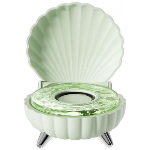 Lampada Di Proiezione Altoparlante Bluetooth Luce Notturna Led Con Specchio Per Trucco E Rumore Bianco Green - Foto 1