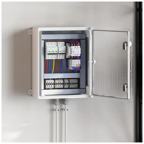 Armadietto di Controllo Grigio 40 x 24.5 x 50 cm Plastica ABS - Foto 2