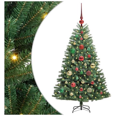 Albero di Natale Artificiale con Rami Pieghevoli Verde 120 cm - Foto 1