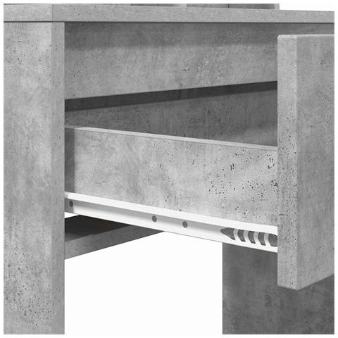 Tavoli da Trucco per Camera da Letto Grigio cemento - Foto 9