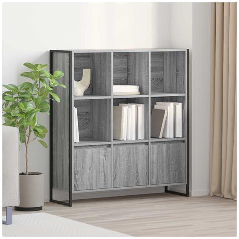 Armadio per Libri 2 pcs Grigio Sonoma 99,5 x 30 x 108,5 cm - Foto 2