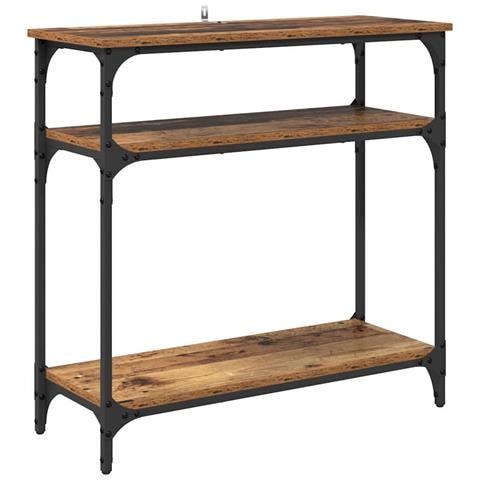 Tavolo consolle Legno vecchio 75 x 29 x 75 cm Legno multistrato - Foto 1