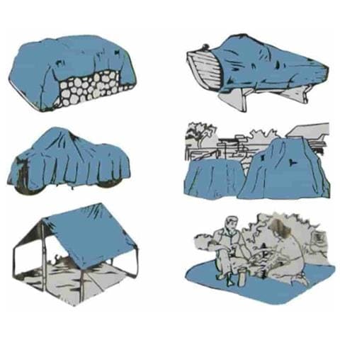 Telo Di Copertura  280 G/m²  Telone Impermeabile  Telo Occhiellato  4x8m (32m²) - Foto 2