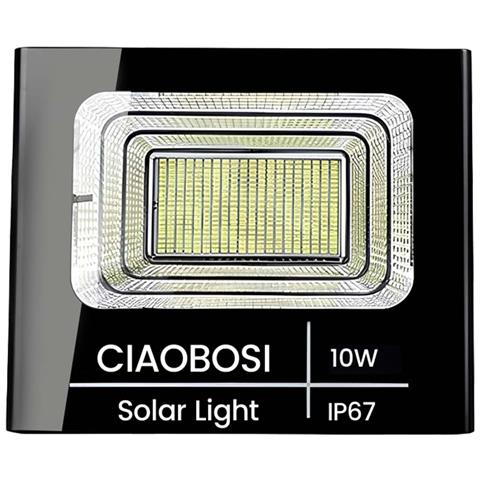 Proiettore Solare Led 10w Ip67 Con Pannello Solare Separato E Telecomando - Foto 2