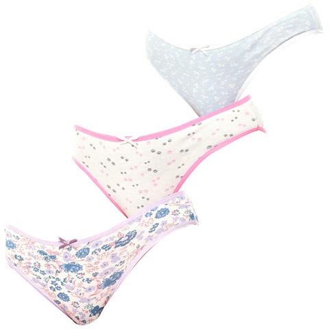 Confezione Da 3 Slip Da Donna In Cotone A Vita Media Kl10000 - Foto 1