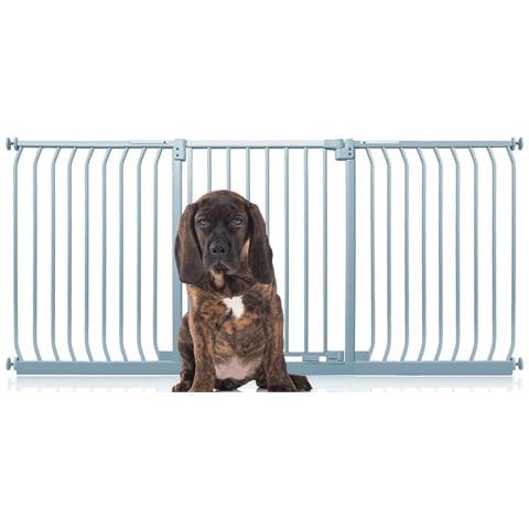 Bettacare Cancelletto Per Cani Elite Con Montaggio A Pressione, 197cm - 206cm, Grigio Opaco - Foto 1