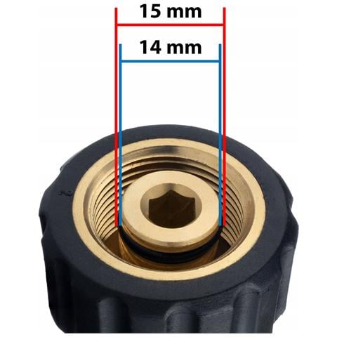 Lancia Alta Pressione 60cm 15° - Compatibile Con Idropulitrici Kärcher Hd /hds | Ugello Piatto | Acciaio Inox, Impugnatura Gommata - Foto 2