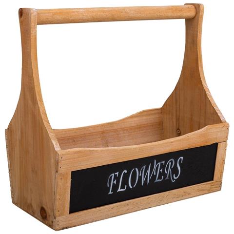 Set Di 3 Cestini In Legno Marrone - Foto 2